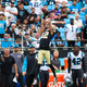 New Orleans Saints WR Chris Olave makes a leaping catch against the Carolina Panthers